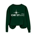 thumbnail image 5 of ShiShine Merry Christmas Fall Sweatshirt for Women Funny Xmas Shirt Long Sleeve Crewneck Pullover Tops, 5 of 6
