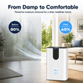 thumbnail image 5 of JOYSAILOR 95 oz Dehumidifier for Home & Basement, Up to 850 sq.ft, Portable Dehumidifier for Bedroom, Quiet Operation, Auto Shut-Off, 7-Color LED, 5 of 11