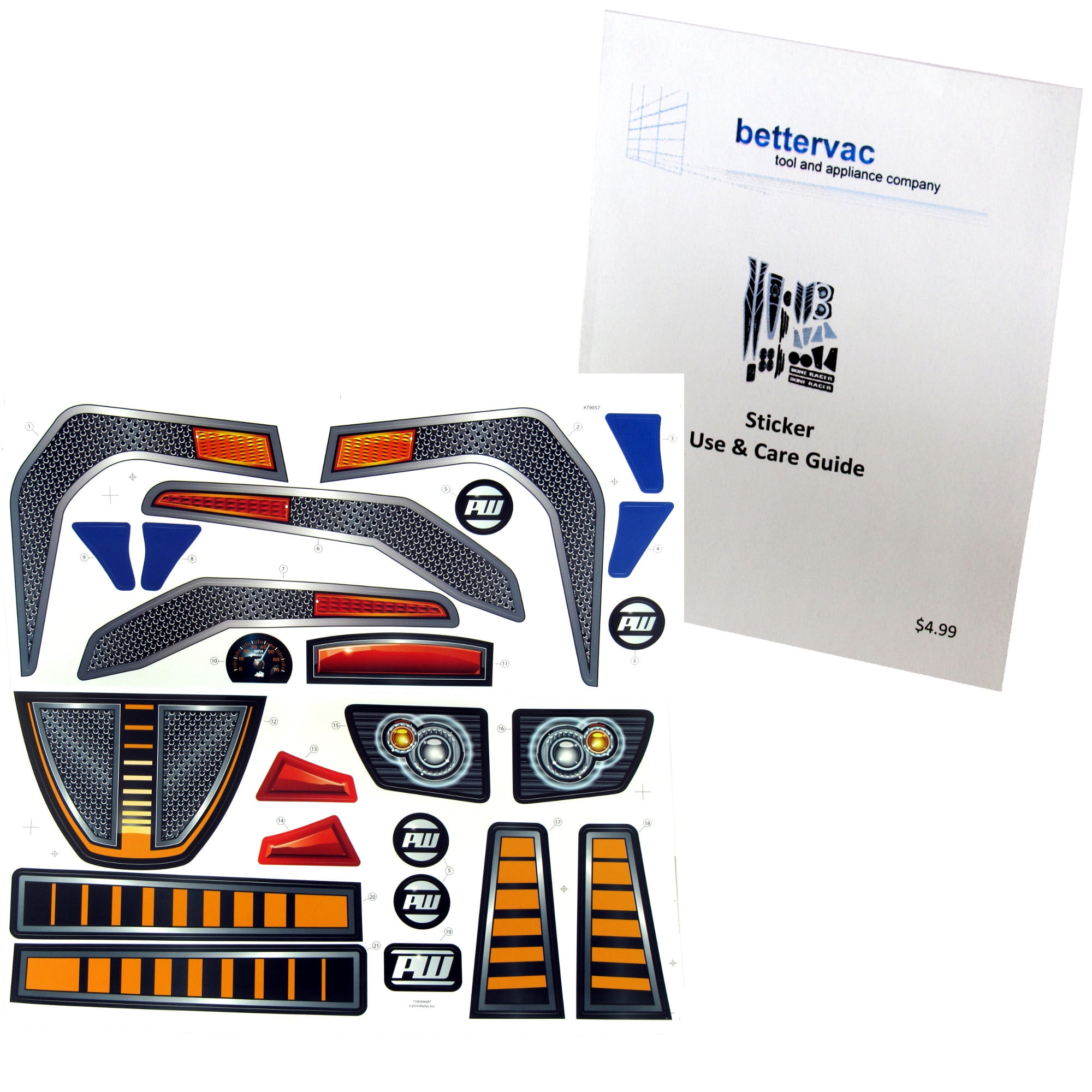 Power Wheels Baja Extreme Decal Sheet 39003219 Bundled With Use