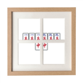 thumbnail image 1 of Costume de Mahjong Cadre Mur Table Affichage 4 Ouvertures Image, 1 of 3