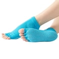 thumbnail image 1 of Calcetines de yoga para hombres y mujeres: accesorios de agarre adhesivo antideslizante con punta completa para yoga, ballet, pilates, danza, ballet Adepaton CPB-DE-SSW44-9, 1 of 5