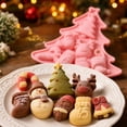 thumbnail image 6 of JuDWoC Christmas Tree Silicone Mold 6 Cavity Reindeer Snowflake Pan 8.66 Inch Food Grade Non Stick Chocolate Casting Form Reusable Detailed Festive Base for Handmade Soap Candy Cookie, 6 of 9