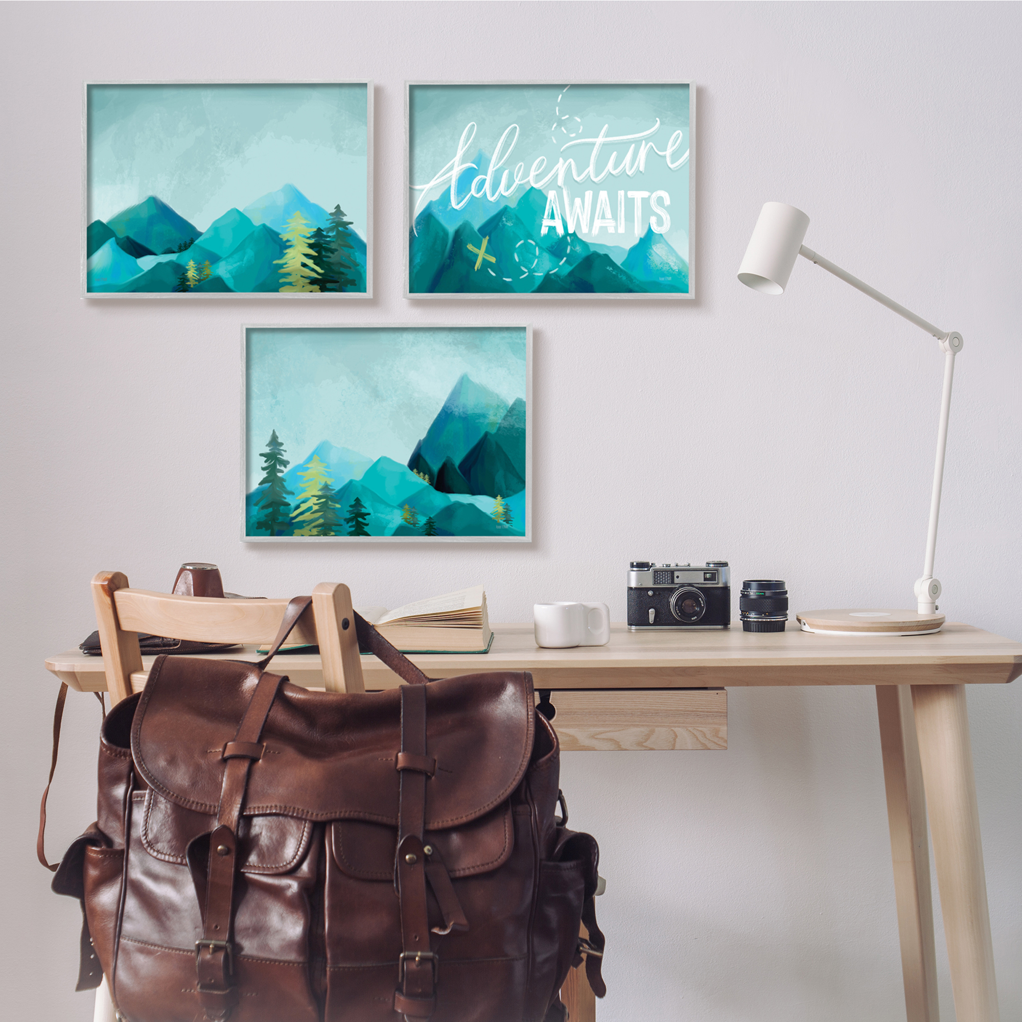 Stupell Industries Icy Panoramic Adventure Awaits Outdoor Motivational Phrase,20 x 16, Design by House Fenway