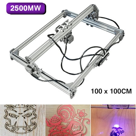 2500mw 100*100cm DIY Desktop Laser Engraving Cutter Engraver Carving Machine Marking Logo