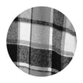 thumbnail image 7 of Perfectbot Women's Long Plaid Flannel Shacket Wool Blend Long Sleeve Casual Fall Jacket, 7 of 7