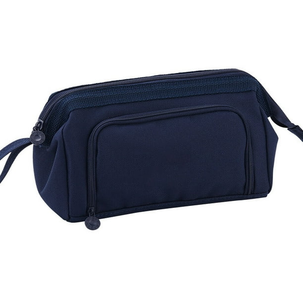 Bearachild Estuche para bolígrafos, caja de almacenamiento multifuncional grande con múltiples bolsillos, papelería, suministros escolares, Carpetas de archivos Armada