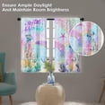 thumbnail image 6 of Mermaid Sea Summer Kitchen Curtains, Fish Ocean Underwater Short Window Curtains Set of 2, Window Treatment Tier Curtains for Kitchen Over Sink Bathroom Dining Room Decor (26x36 Inch), 6 of 6