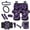 Camo Hunting Purple Wood, variant on Yuyamidu Camo Hunting Car Seat Covers Full Set of 14 Orange Wood Steering Wheel Cover Seat Belt Pad Cover Waste Bin Rear View Mirror Cover Coasters Armrest Cover Handbrake Cover Set Car Decor