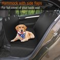 thumbnail image 2 of Fundas para asientos de coche para perros, impermeables y antideslizantes, protectoras duraderas y lavables para el asiento trasero contra arañazos, universales para coches, camiones y SUV (Negro), 2 of 5