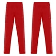 thumbnail image 3 of Aislor Kids Girls Sparkly Figure Skating High Waist Crystals Ice Skating Leggings Practice Pants Size 6-16 Burgundy 10, 3 of 7