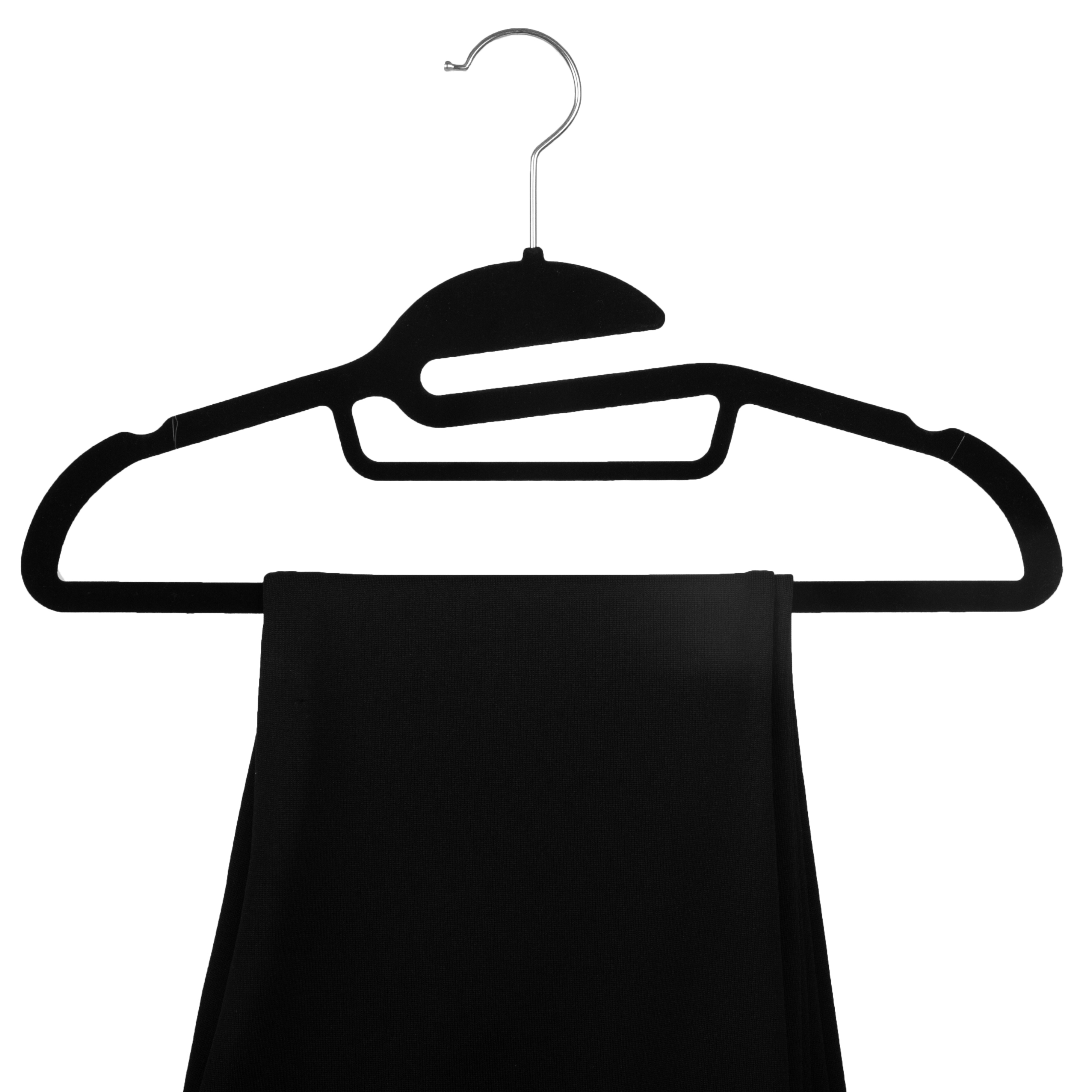 Simplify 24 Pack Velvet Ultimate Shirt Hanger in Black