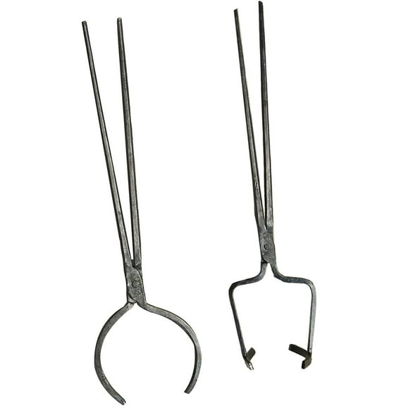 LSMIITTH 10-16Kg Crucible Tongs for Lifting and Pouring Set Metal Casting Tool