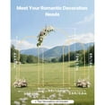 thumbnail image 2 of KFFKFF Arch Backdrop Stand, Set of 3, 7.2/6.6/6 ft, Stable Structure, Easy Assembly, Gold Metal Arch Backdrop Stand, 2 of 9