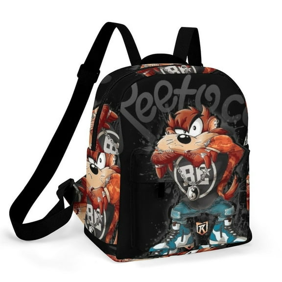 Taz Animal Mania Mini Backpack Women Cute Small Backpack Purse Casual Travel Bag