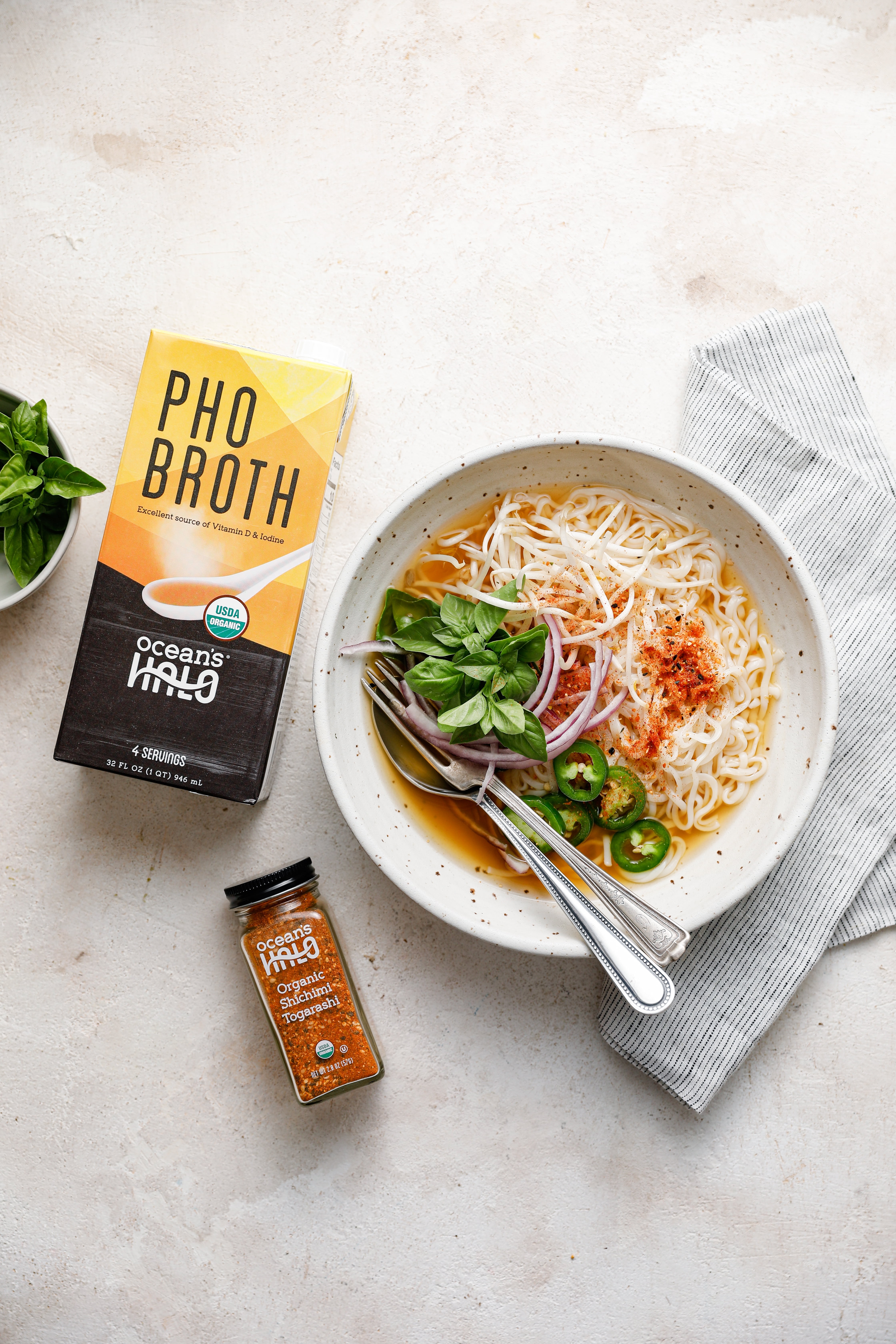 (2 pack) Ocean's Halo, Organic and Vegan Pho Broth, 32 fl oz.