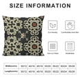 thumbnail image 5 of Chilfamy Throw Pillow Covers Black and Gold Tan Quatrefoil Pattern Cushion Pillow Case Home Decor Pillowcase  White, 5 of 5