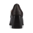 thumbnail image 3 of Journee Womens Malleah Loafer Style Stacked Heel Pumps, Widths Available, 3 of 10