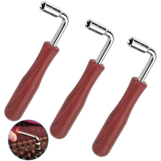Llave de afinación, 3 piezas, afinador de piano en forma de L, martillo, herramienta de afinación, llave de afinación profesional para afinación de piano