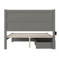 thumbnail image 5 of AFI NoHo Queen Wood Platform Bed with Headboard Footboard & 2 Storage Drawers, Grey, 5 of 7