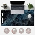 thumbnail image 6 of Cute Gaming Mouse Pads Desk Mat Black Starry Sky Mouse Pad Large Desk Keyboard Pad Large Computer Mousepad Mat for Desk, 31.5x15.7 in Stitched Edges Desktop with Non-Slip Rubber Large Desk Pad, 6 of 6