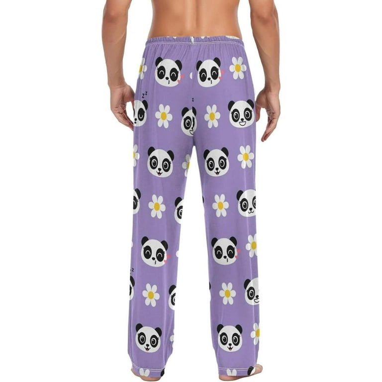 GZHJMY Panda Pajama Pants for Men Lounge Pants Lightweight Men Pajama Bottoms with Drawstring Pockets Christmas New Year Birthday Gifts Large Walmart