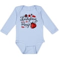 thumbnail image 3 of Inktastic Ladybug Hugs with Cute Ladybug and Flowers Boys or Girls Long Sleeve Baby Bodysuit, 3 of 5