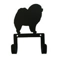 thumbnail image 2 of Wall Hook with Chow Chow Dog Accent and 2 Hangers, Black, 2 of 2