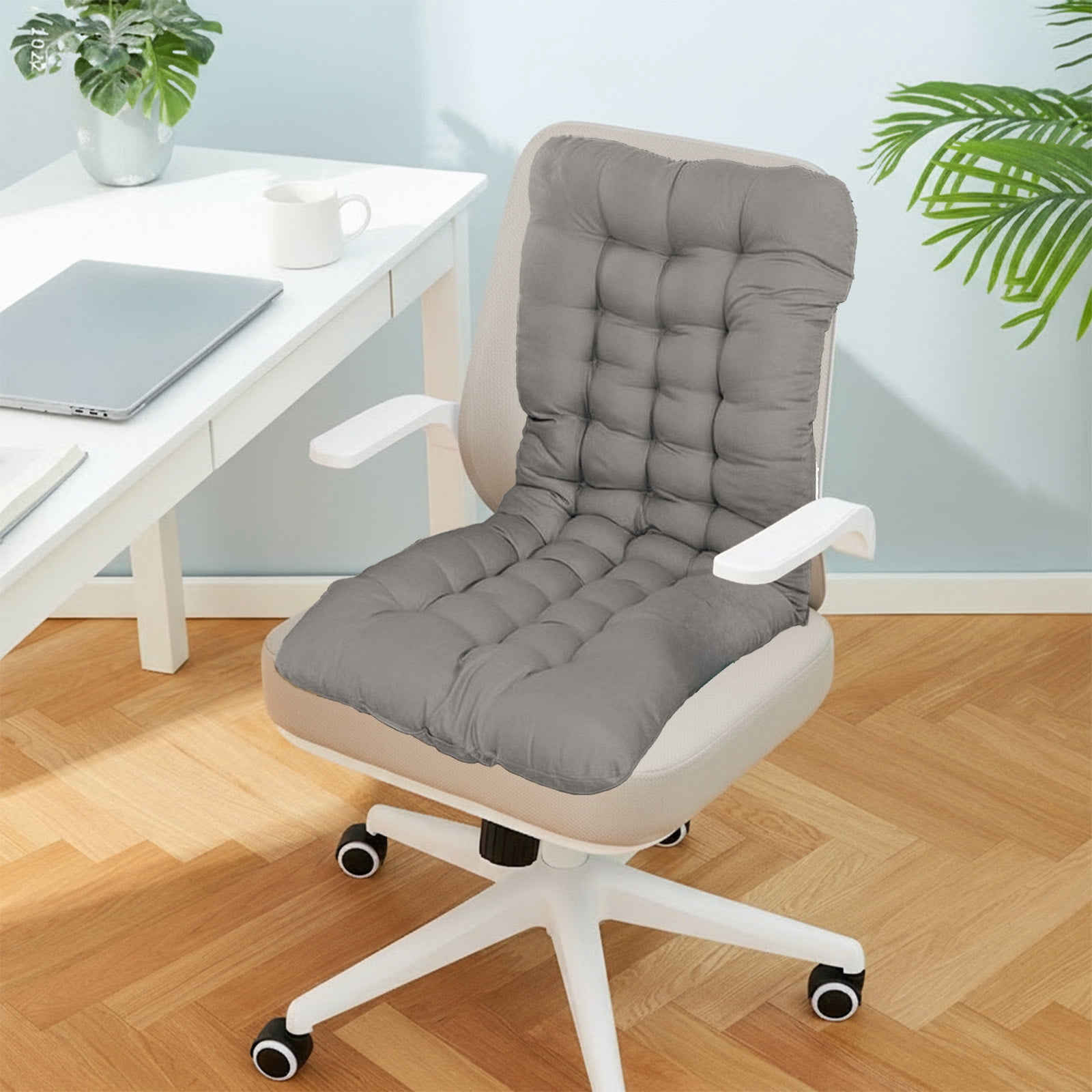 Kladzum Rocking Outdoor Chair Cushions, 27 Inch High Back Patio Chair Cushions with Non-Slip Straps, Comfortable Seat Cushion for Desk Chair, Dining Chairs and Office
