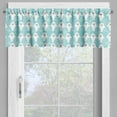 thumbnail image 4 of Ambesonne Animal Valance & Curtain, White Seals Ocean, 55"x24", Turquoise Pale Blue, 4 of 6