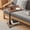 wood, variant on YUCHANG C Shaped End Table with groove, 15''L x 12''W x 17~31''H, wood Brown,Vintage Side Couch Table for Living Room, Bedroom