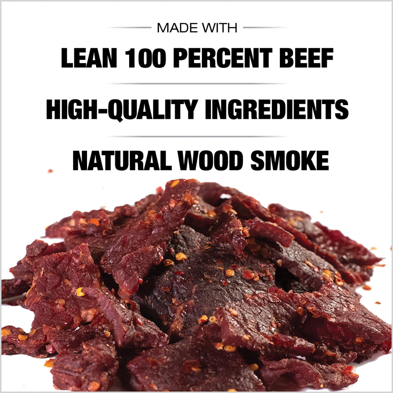 Old Trapper Beef Jerky,  Hot & Spicy 8 Ounce Individual Pack, Tender and Spicy Meat Snacks for Lunches or Between Meals, 11 Grams of Protein and 70 Calories per Serving (Pack of One)