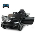 thumbnail image 1 of Costway 12V Licensed Ford Mustang Shelby GT500 Kids Ride on Car with Remote Control Black, 1 of 10