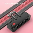 thumbnail image 6 of 28-inch PC + ABS Large Checked Suitcase with Spinner Wheels and TSA Lock for Travel Trips Business, Pink, 6 of 10