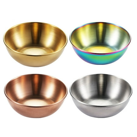 

Bowls Dipping Sauce Dish Bowl Dishes Seasoning Mini Cups Dip Appetizer Steel Plate Stainless Condiment Soy Serving Snack
