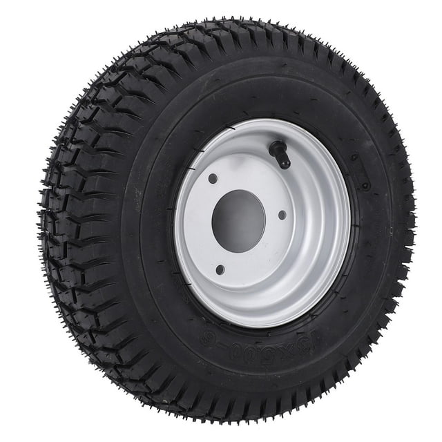 13x5.00-6 Pneu de Roue, Pneu de Roue avec Jante Structure en Caoutchouc Antidérapante Solide pour Kart pour Mini Vélo