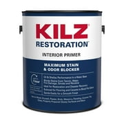 KILZ Restoration Maximum Stain and Odor Blocking Interior Latex Primer, White, 1-Gallon