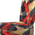 thumbnail image 4 of Designart « Depth Corner in Red and Black II » Abstractions Rouges Fauteuil d'Appoint Rembourré - Fauteuil Moderne pour Chambre, 4 of 7