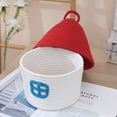 thumbnail image 5 of Ctnporpo House Shape Cotton Rope Woven Storage Basket With Lid Large Capacity Cute Bedroom Storage Toy Baskets Storages Charming Home Bin Toy Organizer Basket, 5 of 7