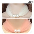 thumbnail image 2 of Foulards de Cou Légers Doux 2 Pcs Foulards Minces en Polyester Foulards à Boucle pour Femmes, 2 of 10