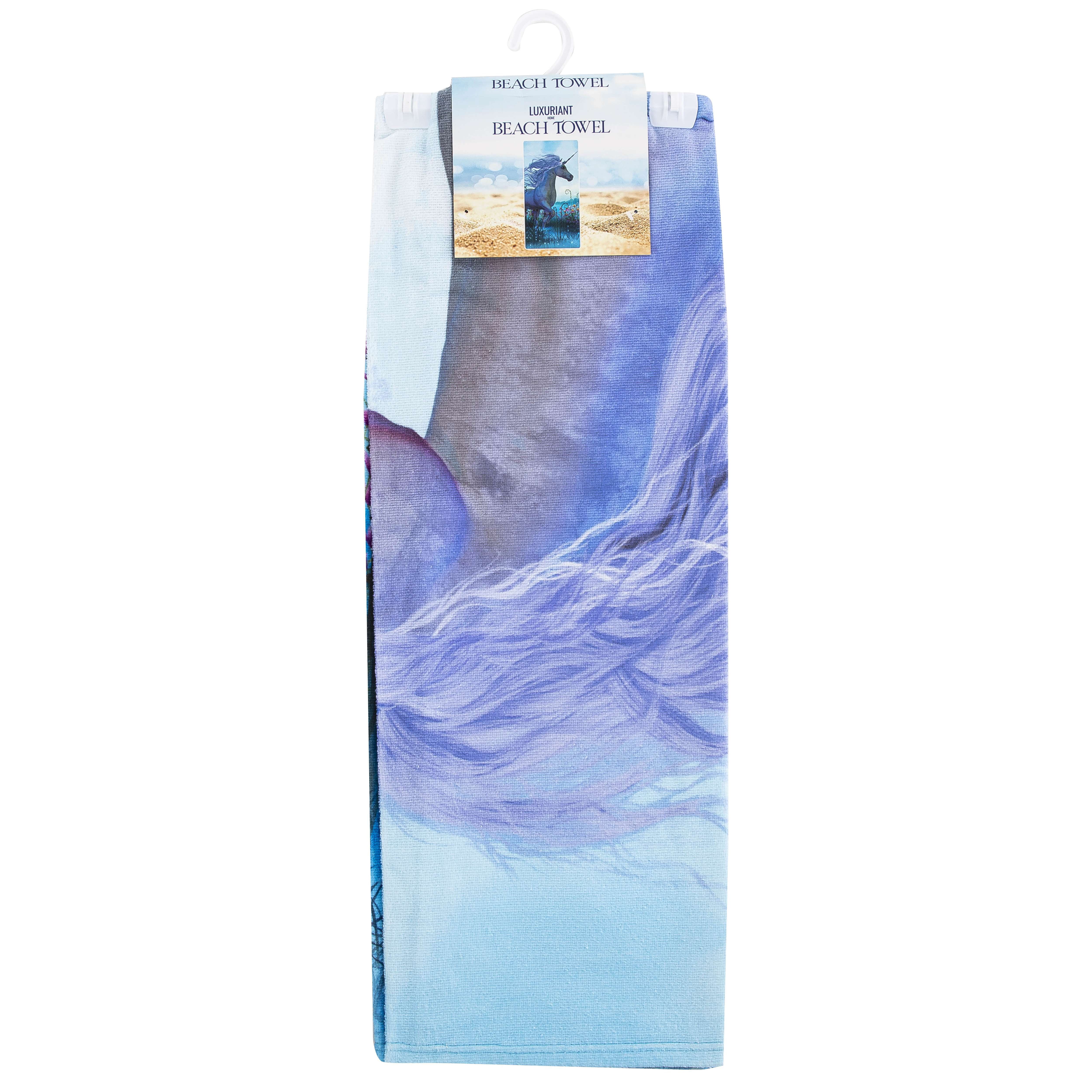 Luxuriant Unicorn 3 30in x 60in Beach Towel