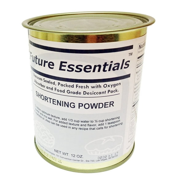 Future Essentials Canned Shortening Powder (#2.5 Can) | Shelf Stable Emergency Food Supply | Long-Term Storage, Baking & Cooking, Camping & Survival Essentials
