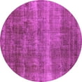 thumbnail image 1 of Ahgly Company Indoor Round Oriental Pink Industrial Area Rugs, 4' Round, 1 of 4