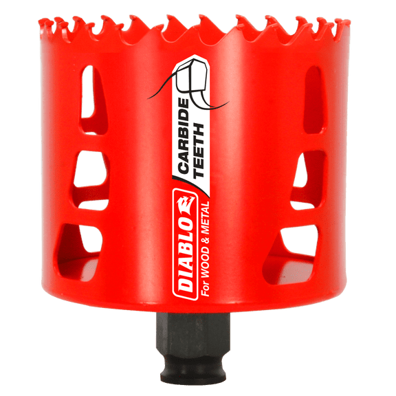 Diablo DHS3125CT Hole Saw, 60 mm D Cutting, Carbide Cutting Edge
