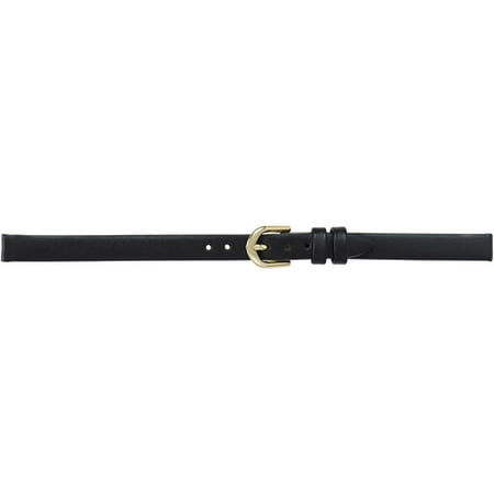 Timex - Timex Women's 8mm Genuine-Leather Replacement Watch Band, Black ...