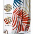 thumbnail image 3 of Tropical Botanical Blackout Curtains Light Blocking Print Window Curtains, Summer Colorful Palm Leaves Boho Thermal Insulated Window Drapes for Living Room Kitchen Cafe (2 Panels, 104"W x 84"L), 3 of 6