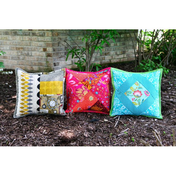 June Tailor Quilt As You Go Pillow CoverAssorted 3/Pkg