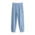 thumbnail image 2 of LAVA Women's Plush Pajama Pants Fuzzy Warm Lounge Pants Fleece Soft PJ Pants Jogger Trousers Blue, 2 of 8