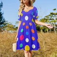 thumbnail image 2 of Colorful Dots 2025 Dress Evening Elegant And Chic Women for Outfits Beach Clothes Women Dress, 2 of 6