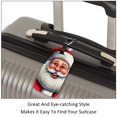 thumbnail image 3 of Square 2Pack PU Leather Santa Claus Cruise Luggage Tag with Privacy Cover and Name ID Tag for Travel Handbags Backpacks Luggage Tags, 3 of 6
