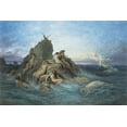 thumbnail image 1 of 24x36 gallery poster, The Oceanids (The Naiads of the Sea), by Gustave Dore 1860s sea nymphs sirens, 1 of 1